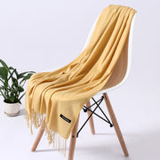 Fringed Comfort Shawl - Golden